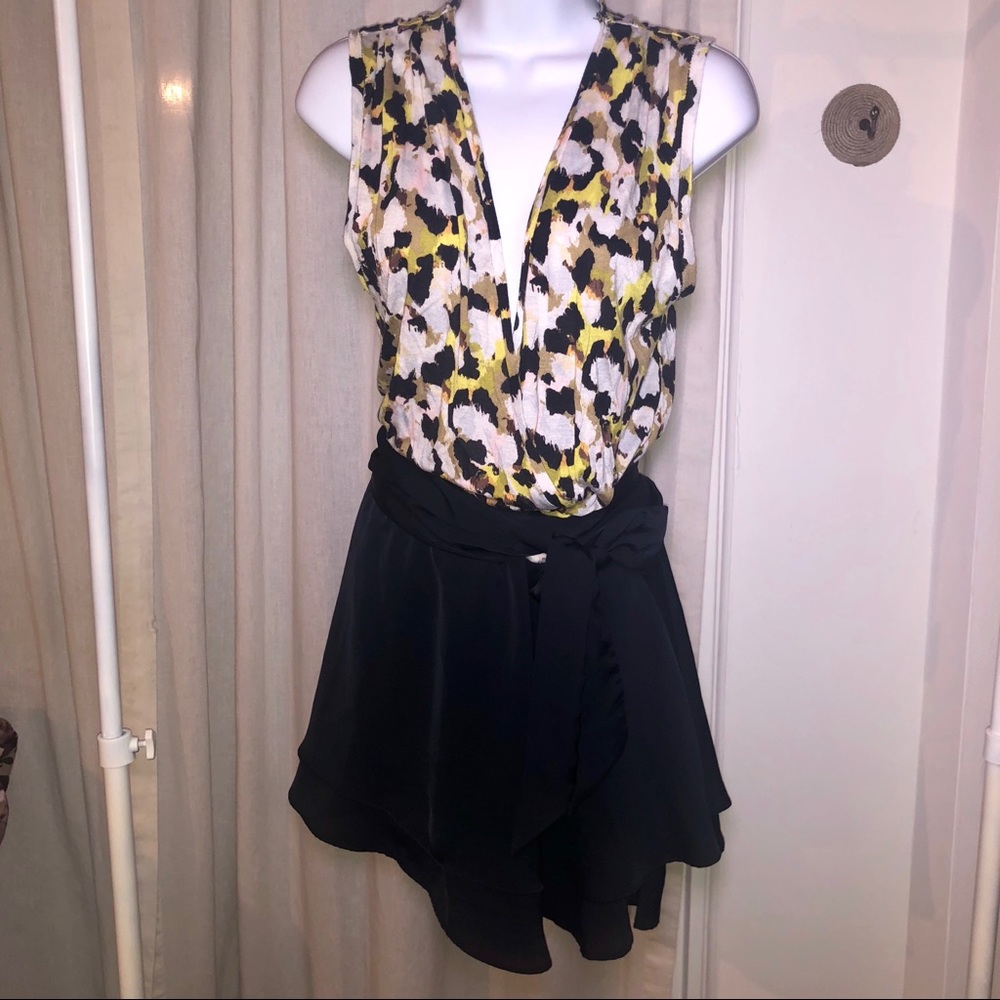 RACHEL Rachel Roy Yellow Print Dress